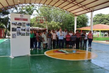 Alcalde Mariano Rosales inaugura domo y cancha en Solidaridad