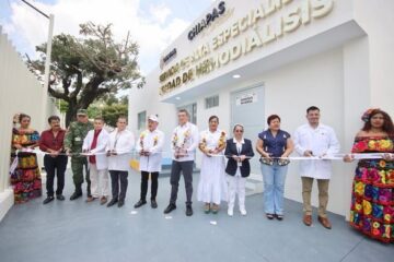 Con Unidad de Hemodiálisis, Rutilio Escandón fortalece atención médica en Arriaga