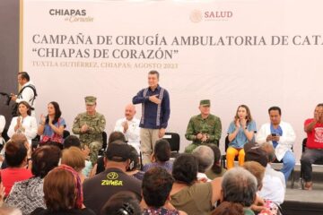 Encabeza Rutilio Escandón inicio de Campaña de Cirugía Ambulatoria de Cataratas 2023 “Chiapas de Corazón”