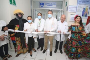 Fortalece Rutilio Escandón áreas de atención médica del Hospital de Especialidades Pediátricas