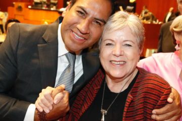 Eduardo Ramírez reconoció el trabajo de la canciller Alicia Bárcena