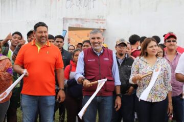 Familias de Jiquipilas tendrán justicia social con nuevo polideportivo: Angel Torres