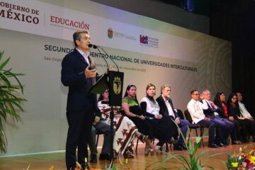 En SCLC, Rutilio Escandón inaugura 2º Encuentro Nacional de Universidades Interculturales