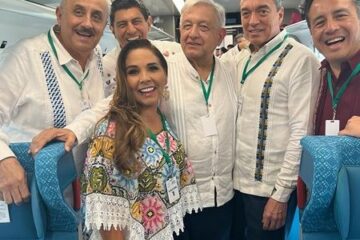 Acompaña Rutilio Escandón al presidente AMLO en inauguración de la primera etapa del Tren Maya