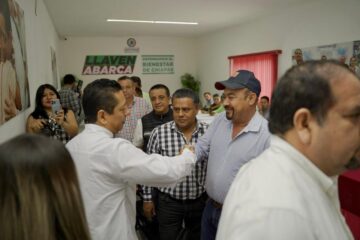 Llaven Abarca da mensaje de año nuevo a estructuras del Partido Verde en Chiapas