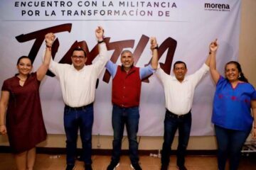 Líderes morenistas respaldan candidatura de Ángel Torres