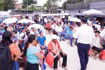 Mototaxistas de San José Terán, manifiestan su respaldo a Willy Ochoa