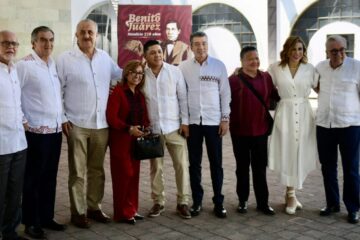 Rutilio Escandón acompañó al presidente AMLO en gira de trabajo por Oaxaca