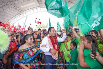 Eduardo Ramírez recibe contundente apoyo en San Lucas, Chiapilla y Totolapa