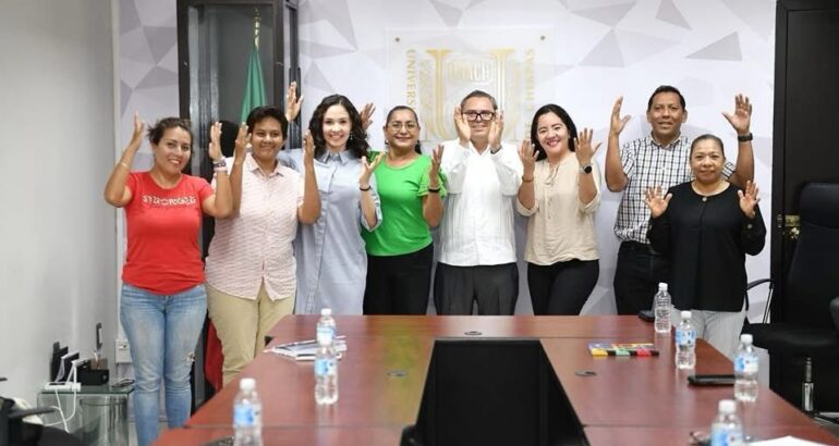 Se reúne el rector Oswaldo Chacón Rojas con integrantes de la Alianza por la Deficiencia Auditiva y Sordera A.C.