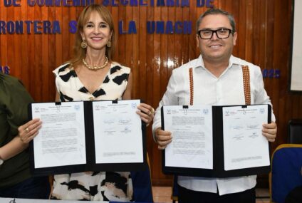 Trabajarán UNACH y la Secretaría para el Desarrollo de la Frontera Sur en acciones que atiendan la franja fronteriza del estado