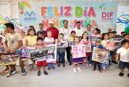 Desde Palenque, Eduardo Ramírez reafirma compromiso con la niñez