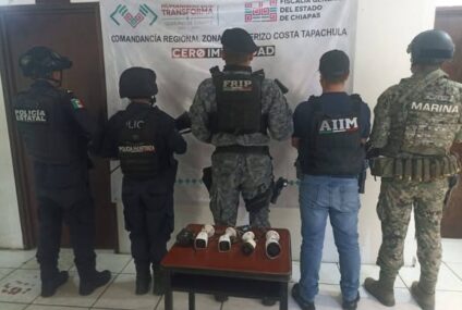 En operativo interinstitucional desinstalan cámaras de videovigilancia clandestina en Tapachula