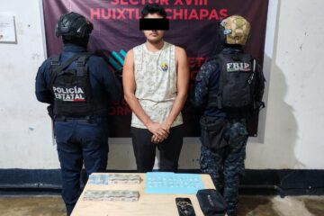 SSP y FGE detienen a siete masculinos con presuntos narcóticos en la región Soconusco de Chiapas