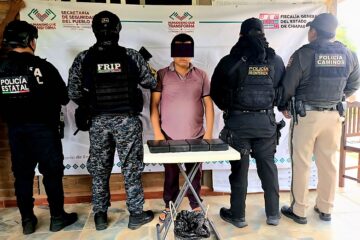 En operativo de seguridad detienen a masculino por presunta posesión de narcóticos en Arriaga