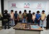 Detienen a masculinos con armas de fuego y presuntos narcóticos en Jiquipilas