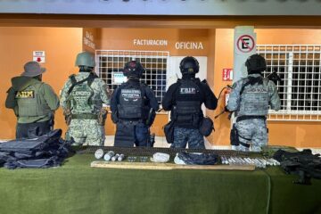 Aseguran artefactos explosivos y equipo táctico en operativo interinstitucional en Altamirano