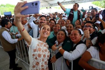 Sheinbaum supervisa obra del Nuevo Hospital de Gineco-pediatría n° 15 del IMSS en Campeche; anuncia su inauguración para el próximo 30 de octubre