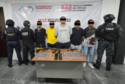 Detienen a célula de un cártel  con armas y narcóticos en #Tuxtla: FGE