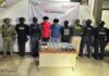 En operativo interinstitucional detienen a dos personas con armas de fuego y aproximadamente 15 kilos de presunta cocaína en Tuxtla Chico