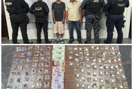 En operativo interinstitucional detienen a dos personas por posesión de presuntos narcóticos en Tuxtla Gutiérrez