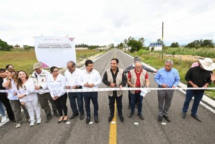 En Comitán, Eduardo Ramírez inaugura camino de acceso a UNRC y anuncia licitación de proyecto de agua