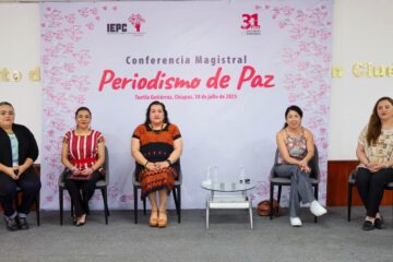 Realiza IEPC conferencia Magistral «Periodismo de Paz», dirigida a medios de comunicación