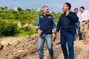 Supervisa Eduardo Ramírez y Angel Torres la construcción del “Parque Ecológico de la Chiapanequidad Coyatoc”