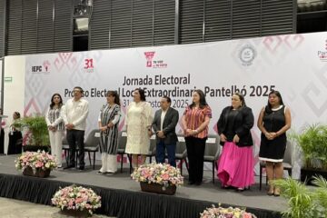 IEPC realiza Acto Cívico por comicios electorales de Pantelhò