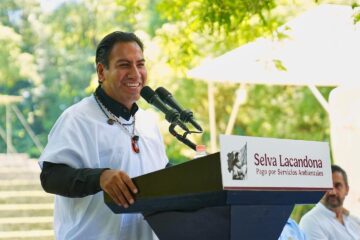 Eduardo Ramírez y Alicia Bárcena fortalecen conservación de la Selva Lacandona