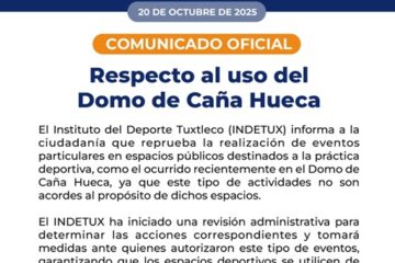 Anuncian sanciones por uso indebido de Caña Hueca en Tuxtla Gutiérrez, Chiapas