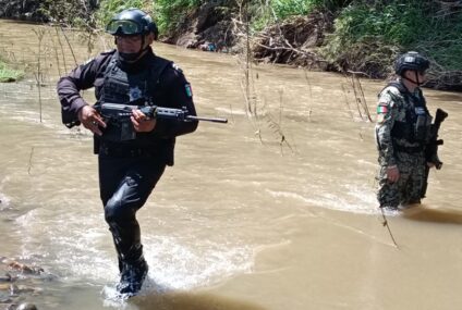 Despliegan operativo en la zona fronteriza del municipio de Suchiate