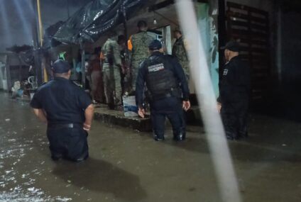 Damnificados por desbordamiento del río Suchiate en Chiapas