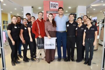 Valeria Rosales y Hugo Contreras dan inicio al Buen Fin en Villaflores