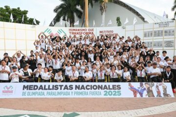 Eduardo Ramírez reconoce a atletas de Olimpiada y Paralimpiada y Primera Fuerza 2025