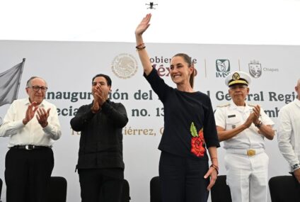 Claudia Sheinbaum, junto a Eduardo Ramírez, inaugura Hospital “XIV de septiembre” del IMSS