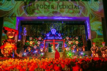 Poder Judicial se ilumina para celebrar nuestras tradiciones