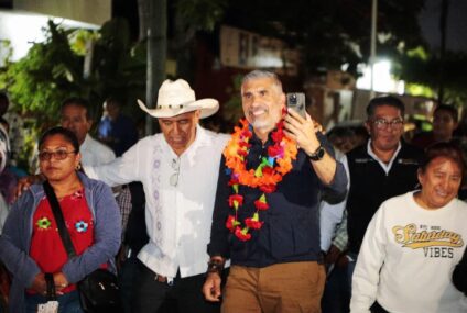 Angel Torres continúa con el programa de Mejoramiento del Alumbrado Público en Terán