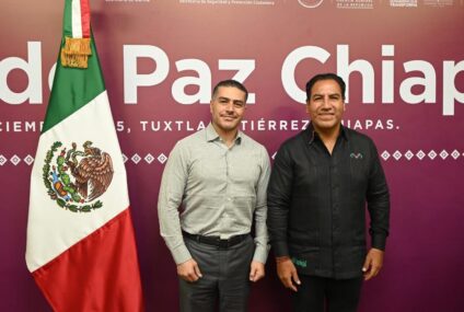 Eduardo Ramírez y Omar García Harfuch refrendan compromiso por la paz y la seguridad en Chiapas