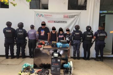 Detienen a 4 personas por los delitos de robo con violencia agravado, contra la salud y otros