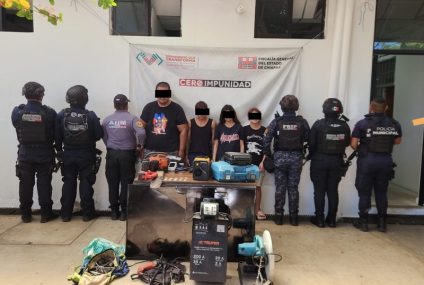Detienen a 4 personas por los delitos de robo con violencia agravado, contra la salud y otros
