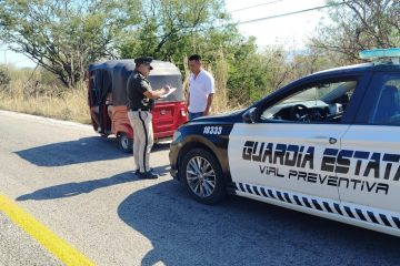 Presencia policial y operativo de seguridad vial en tramos carreteros federales de Chiapas