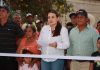En Melchor Ocampo Valeria Rosales entrega calles pavimentadas