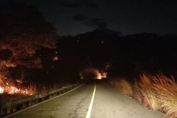 Combaten incendio forestal en Arriaga, Chiapas cerca de la Biosfera La Sepultura