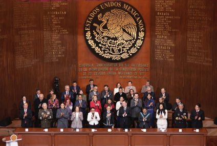 Asiste Eduardo Ramírez a conmemoración del 109 Aniversario de la Constitución de 1917, encabezada por Claudia Sheinbaum