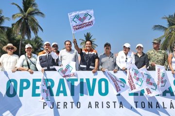 Eduardo Ramírez da inicio al Operativo Playas Limpias en Puerto Arista Eduardo Ramírez da inicio al Operativo Playas Limpias en Puerto Arista