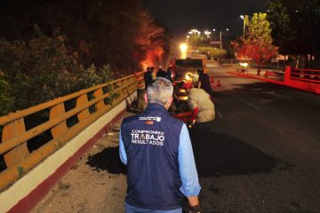 Da continuidad Angel Torres al programa “Bacheando Tuxtla” en vialidades principales