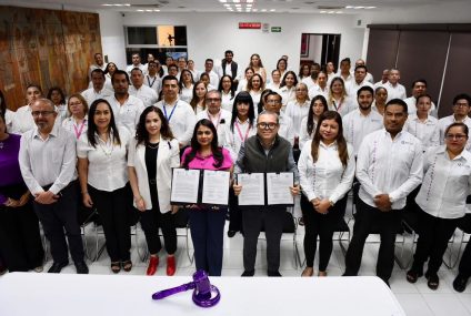 Suscriben UNACH y el TEECH convenio de colaboración