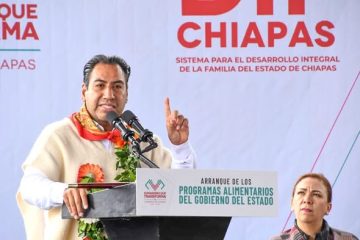 Arrancan programas alimentarios en Chanal, Chiapas
