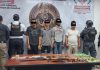 Grupo interinstitucional detiene en flagrancia a cuatro personas por delitos contra la salud en Jiquipilas